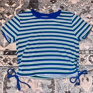arizona jean co. striped ribbed top